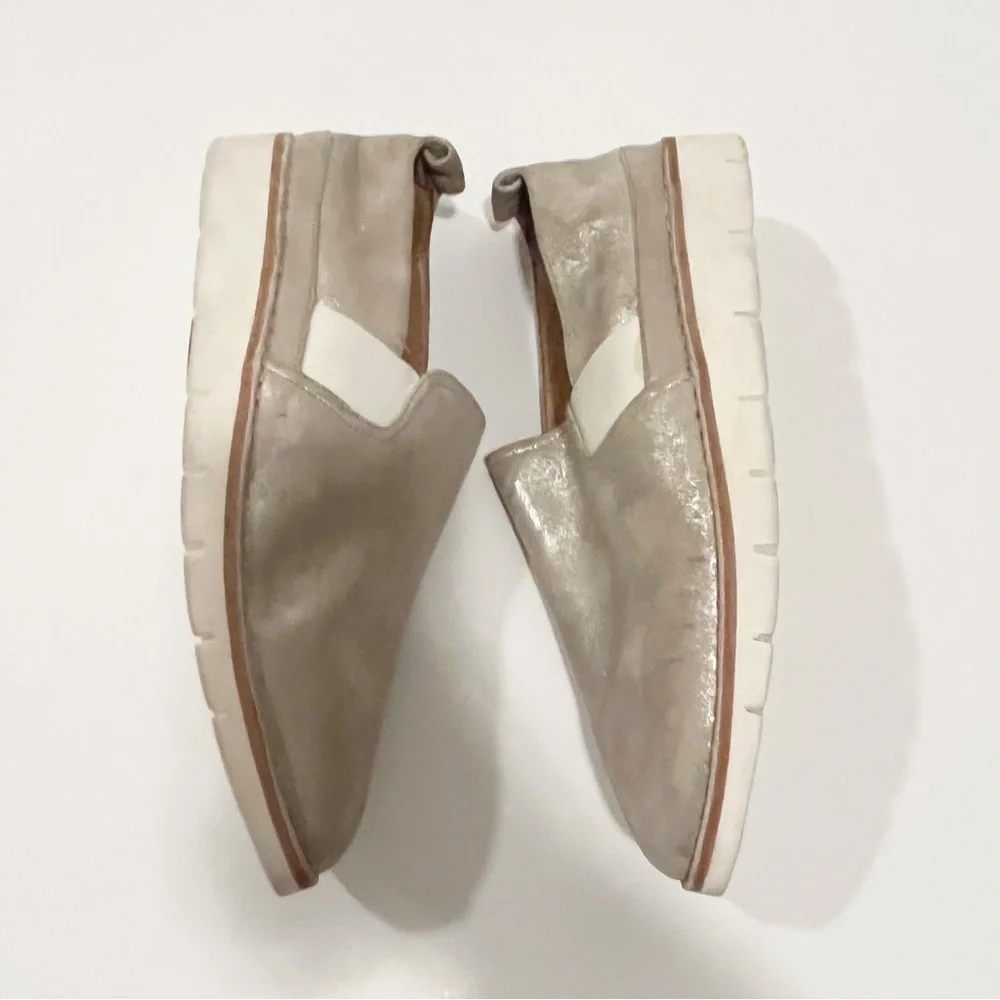 Trask Gold Metallic Slip On Flats Size 11